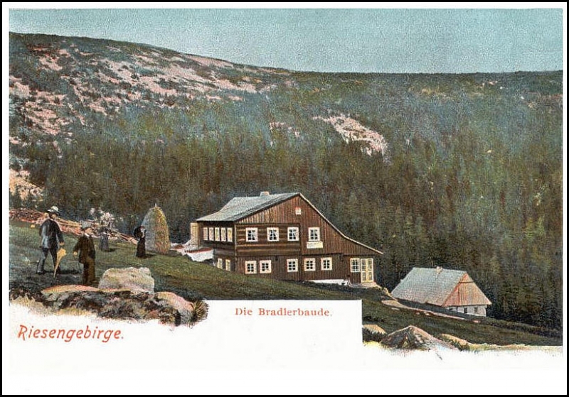 Krkonoše - Bradlerovy boudy  1900